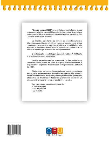 Español entre amigos. Guía del profesor. Curso 2 · Nivel A1