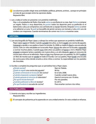 Español entre amigos. Guía del profesor. Curso 3 · Nivel A2