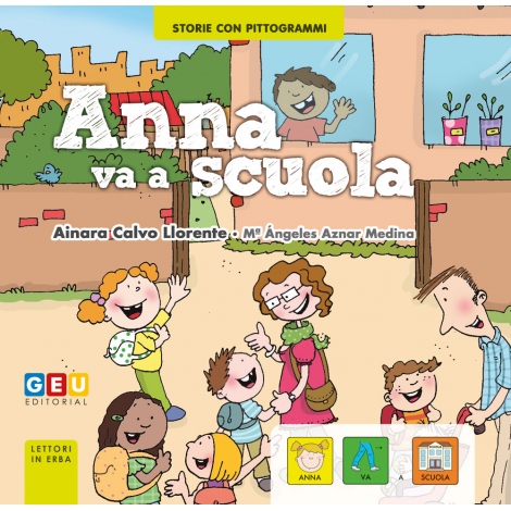 Gioco del Linguaggio per l'Autismo 'Anna va a scuola': Libro e Tessere Didattiche con Pittogrammi per Bambini Autistici