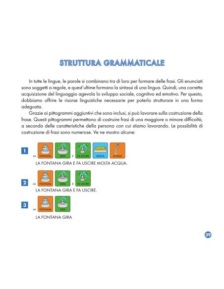 Davide si diverte con i suoi amici - con pittogrammi