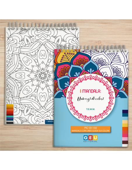 Kit Mandala: quaderno e 24 pennarelli a doppia punta