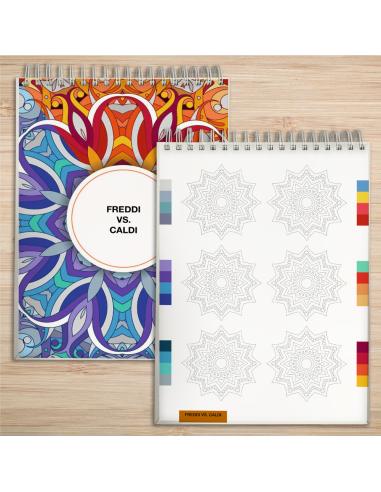 Kit Mandala: quaderno e 24 pennarelli a doppia...