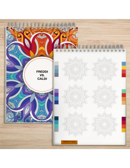 Kit Mandala: quaderno e 24 pennarelli a doppia punta