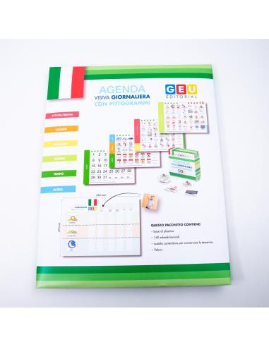 Agenda Visiva con 140 Pittogrammi e Velcro Adesivo
