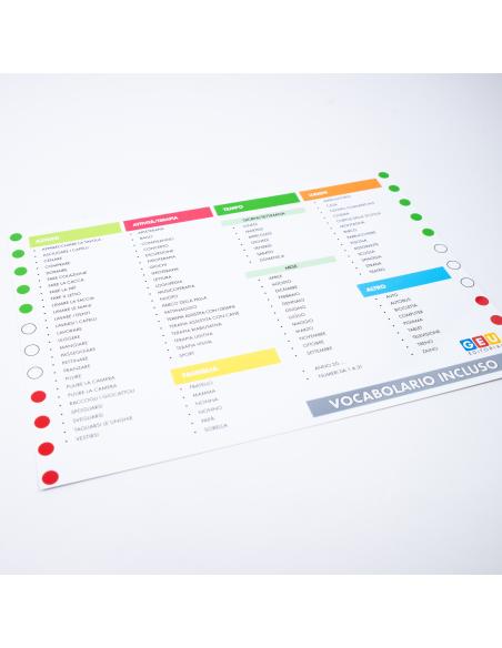 Agenda Visiva con 140 Pittogrammi e Velcro Adesivo