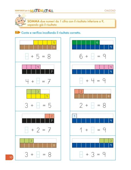Quaderno operativo di rinforzo per la matematica Calcolo 1